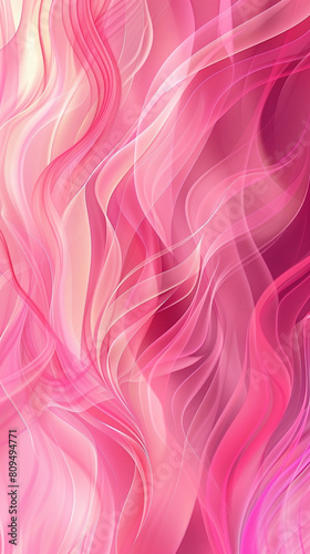 Muted rose pink waves abstracted into flames suitable for a bold striking background © Zara