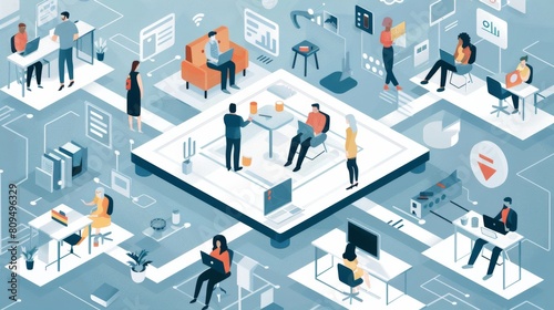 IT teams deploy hybrid workplace tech stacks in global offices to ensure seamless connectivity across diverse work environments photo