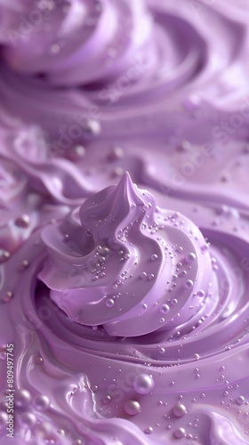 Wallpaper Mural close-ups highlighting the creamy swirls of a lavender honey ice cream, infused with floral notes and sweetness, a dreamy summer indulgence. Torontodigital.ca