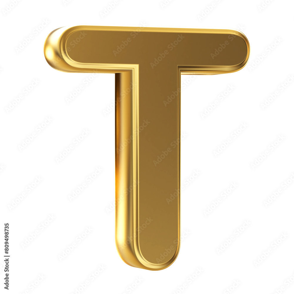 Gold 3d Font Uppercase . Golden Letter T Gold 3d Font Uppercase . Golden Letter T