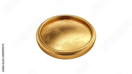 Golden Seal isolated on a transparent background photo