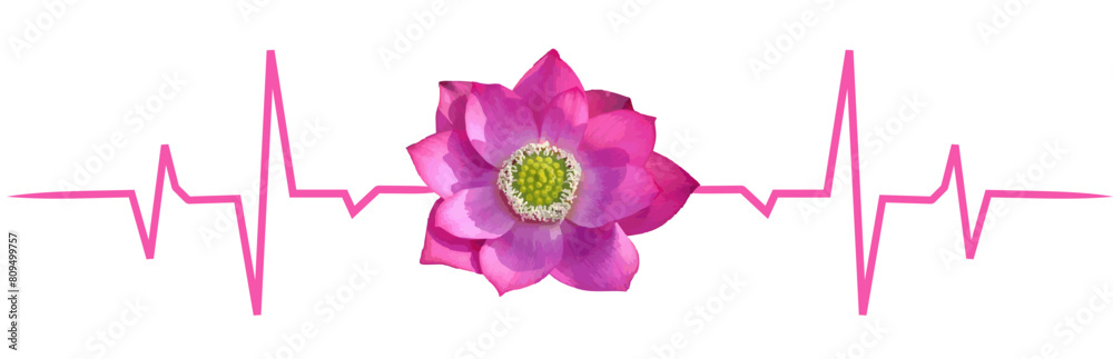 Fototapeta premium line art lotus flower for a vesak day