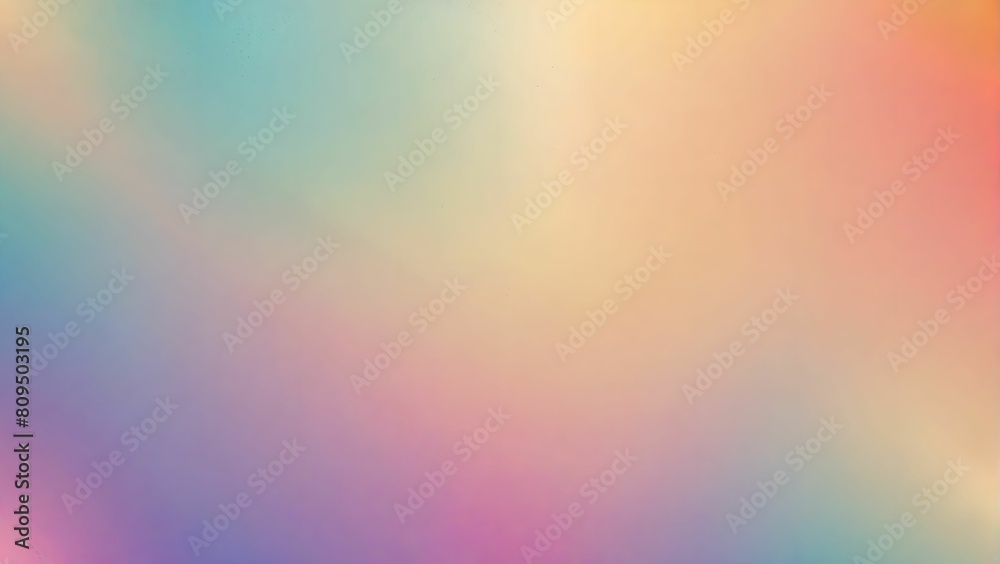 rainbow backdrop: Abstract soft color holographic blurred grainy gradient banner background texture