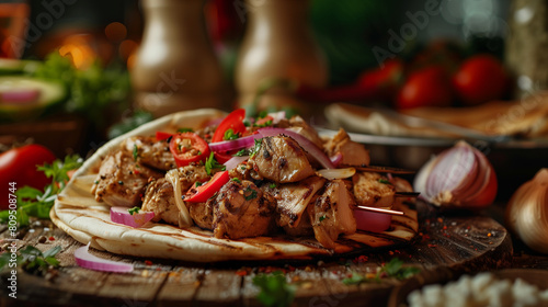 shawarma grilled meat 