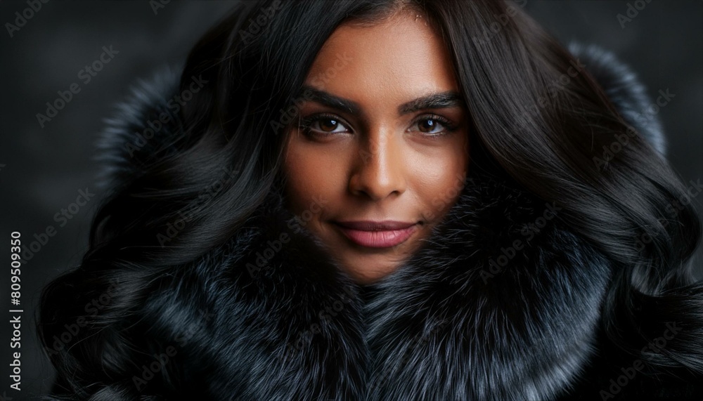 portrait of a young woman with a rich, warm complexion. portrait of a young woman with a rich, warm complexion.