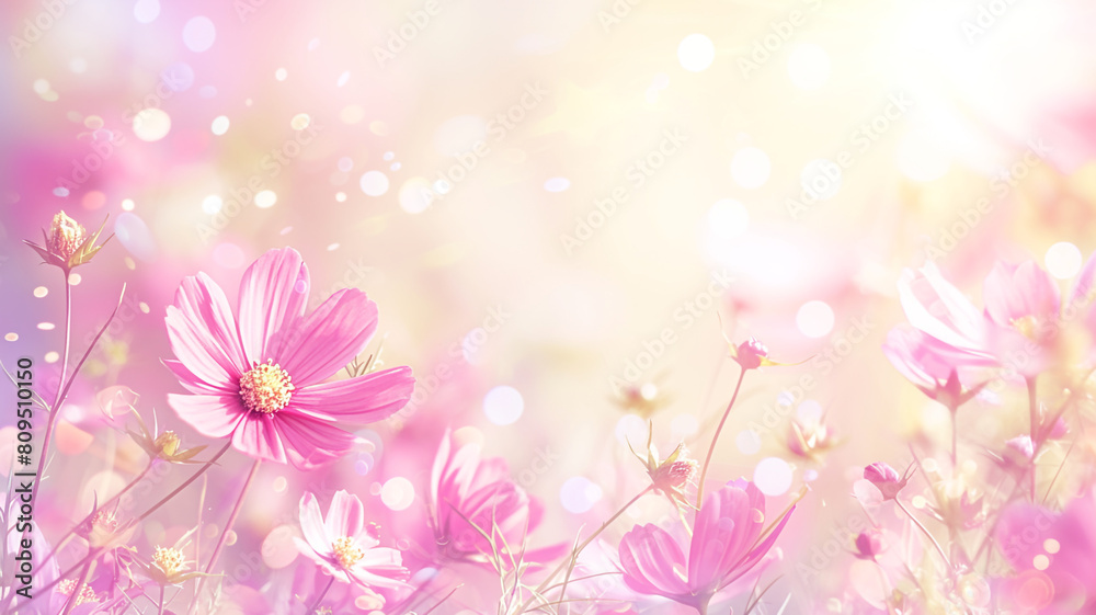 pink flowers background