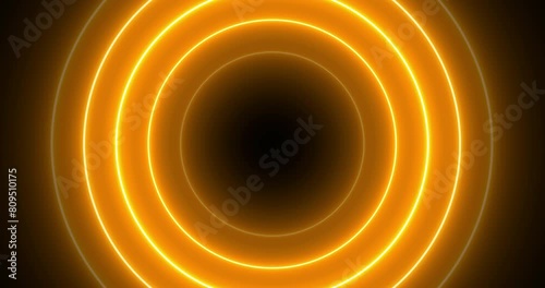 Retro style award show presenting ceremony loading circle bomb 4K bg. Futuristic high technological interface UI UX design swirl big data cyberspace tech curve media flow circulation media footage.
