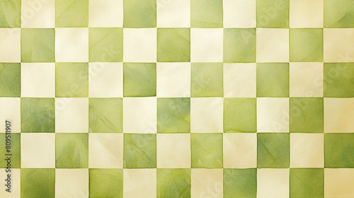 四角のチェック柄テクスチャー、緑14