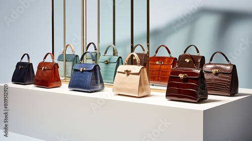 A Lineup of Stylish Handcrafted Leather Bags: Elegance in Design