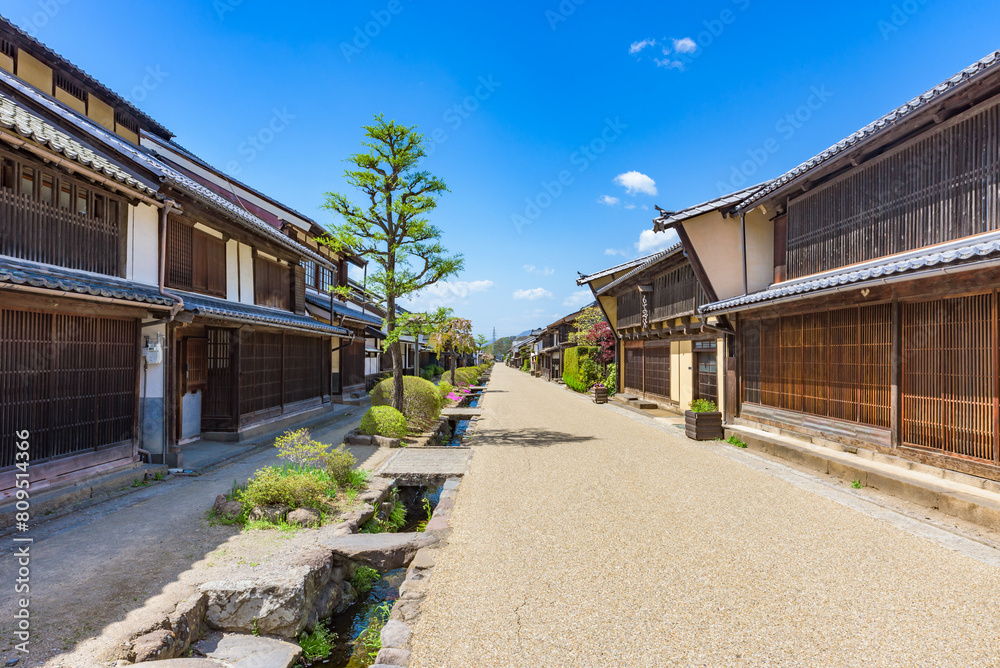 Street view of the Unnojuku, Tomi City, in Nagano Prefecture, Important Preservation Districts for Groups of Traditional Buildings