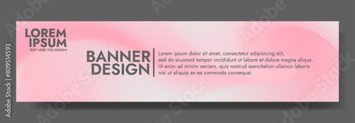 Infuse style into your promotional materials, social media posts, brochures, and presentation graphics with this beautiful pink and white abstract mesh blur banner template