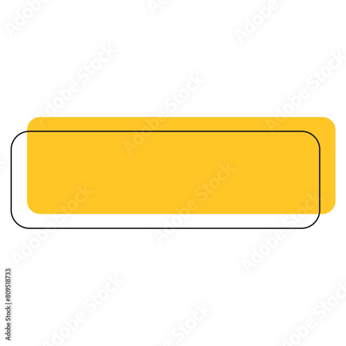 Quotes Box Frame. Blank Template Quotes. Isolated on White Background. Vector Element