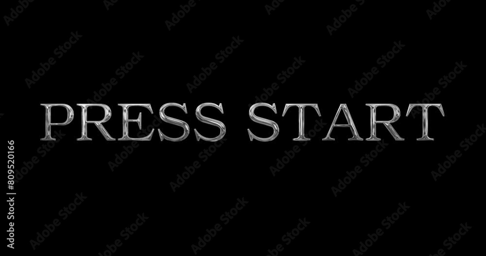 Press Start simple text golden metallic illuminated overlay effect in UHD. Press start motion screen interface menu gameplay intro banner. Nostalgia creative win end over game screen virtual stream.
Press Start simple text golden metallic illuminated overlay effect in UHD. Press start motion screen interface menu gameplay intro banner. Nostalgia creative win end over game screen virtual stream.