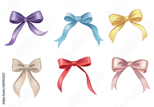 Hand painted bows collection