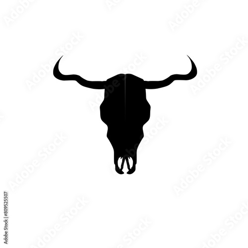 Bull Skull Silhouette