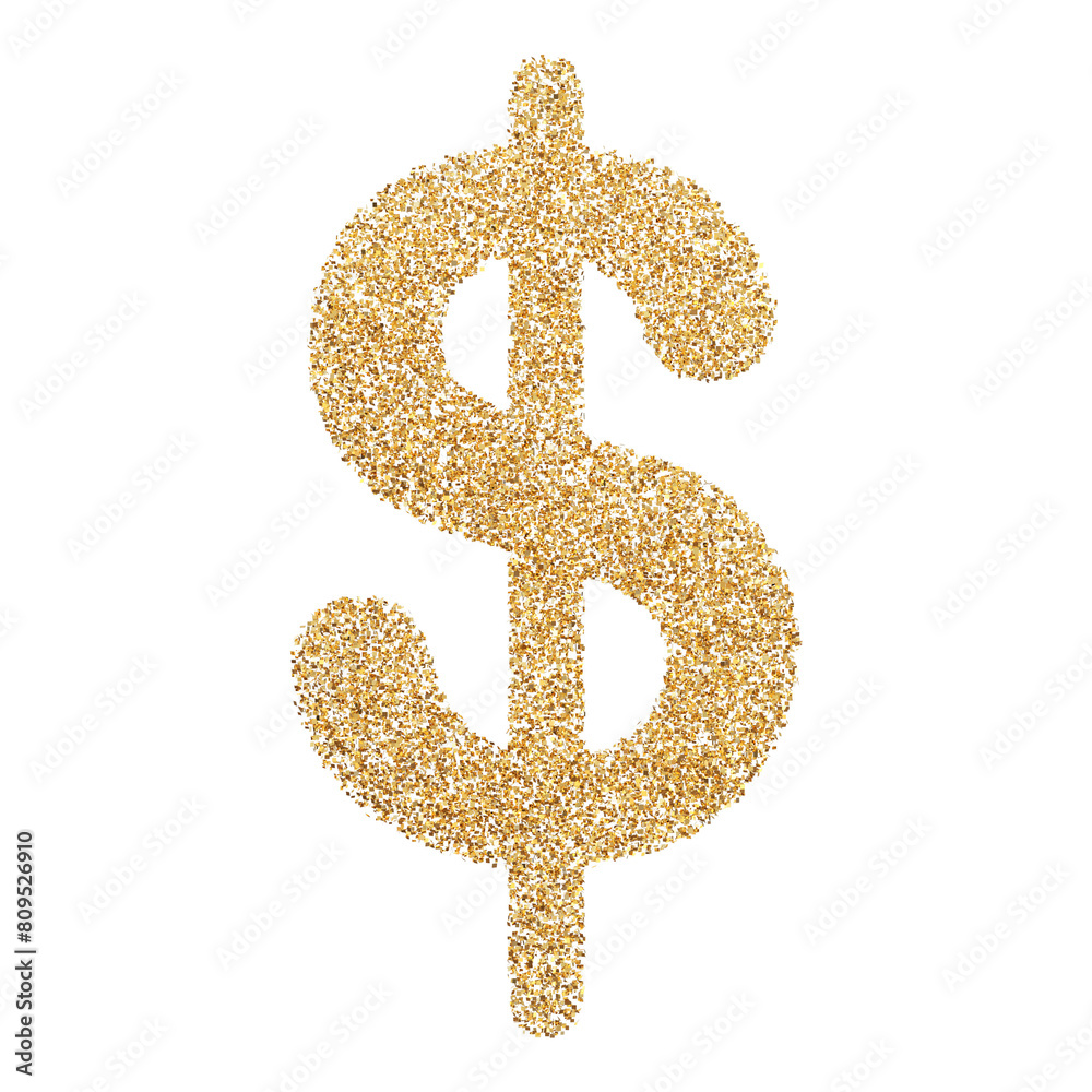 Obraz premium Icon 3D Dollar Symbol