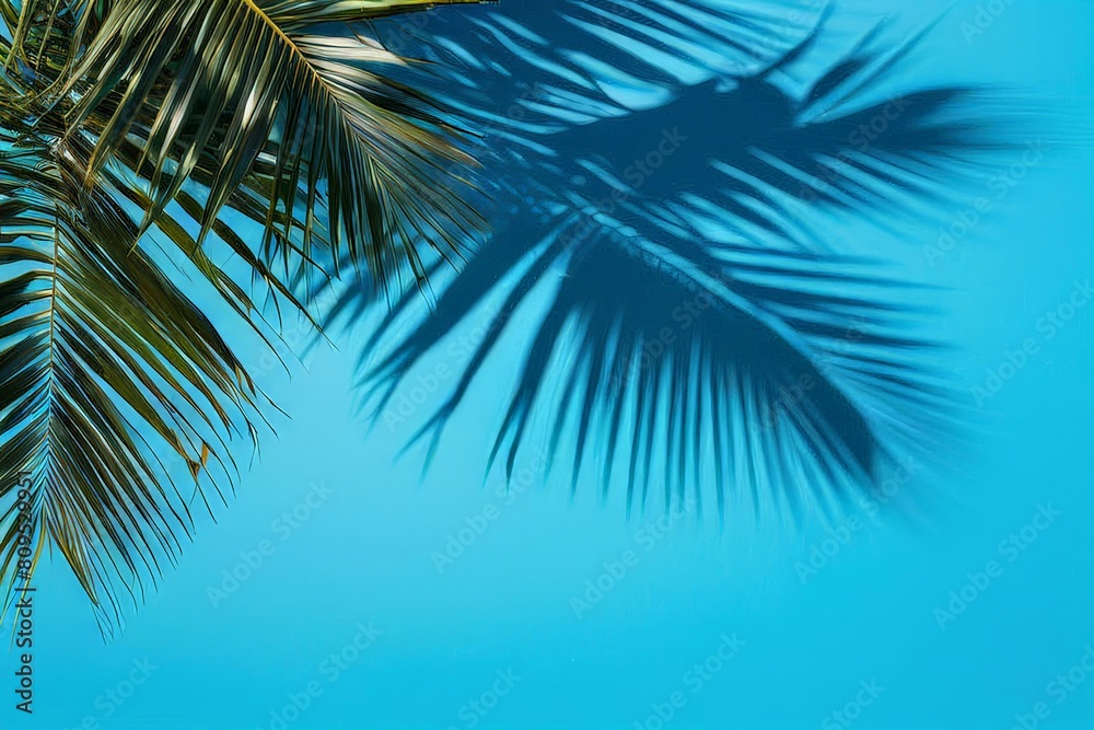 Fototapeta premium Palms Silhouettes of Palm Trees at Dusk