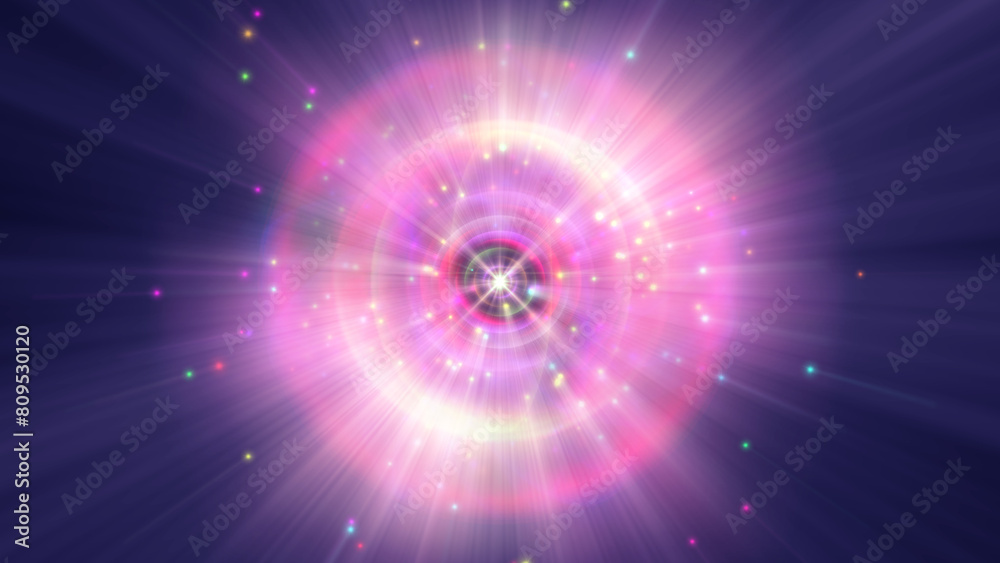 Fototapeta premium atom light ray glow abstract