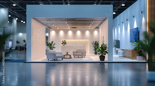 Photo realistic as Trade Show Coordinator Maximizing Event Impact concept as A trade show coordinator maximizes the impact of marketing events by optimizing booth design and custom