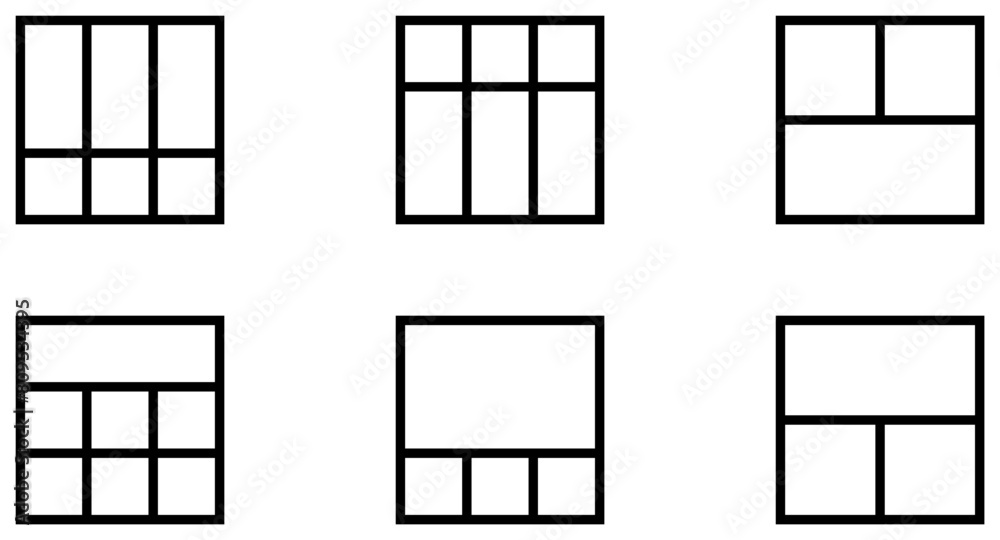 Layout Line Icon pictogram symbol visual illustration Set Layout Line Icon pictogram symbol visual illustration Set