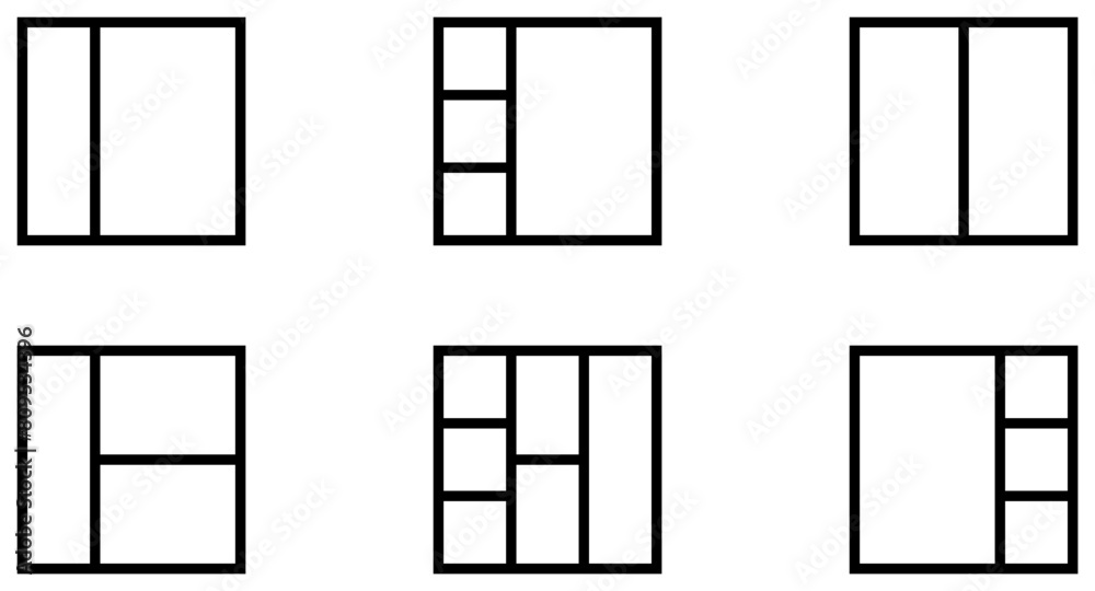 Layout Line Icon pictogram symbol visual illustration Set Layout Line Icon pictogram symbol visual illustration Set