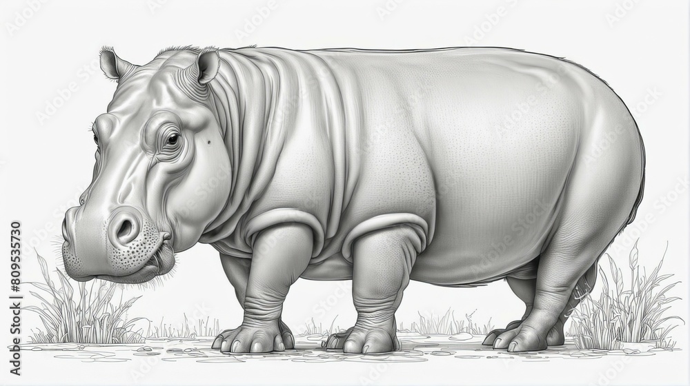 Obraz premium rhino isolated on white