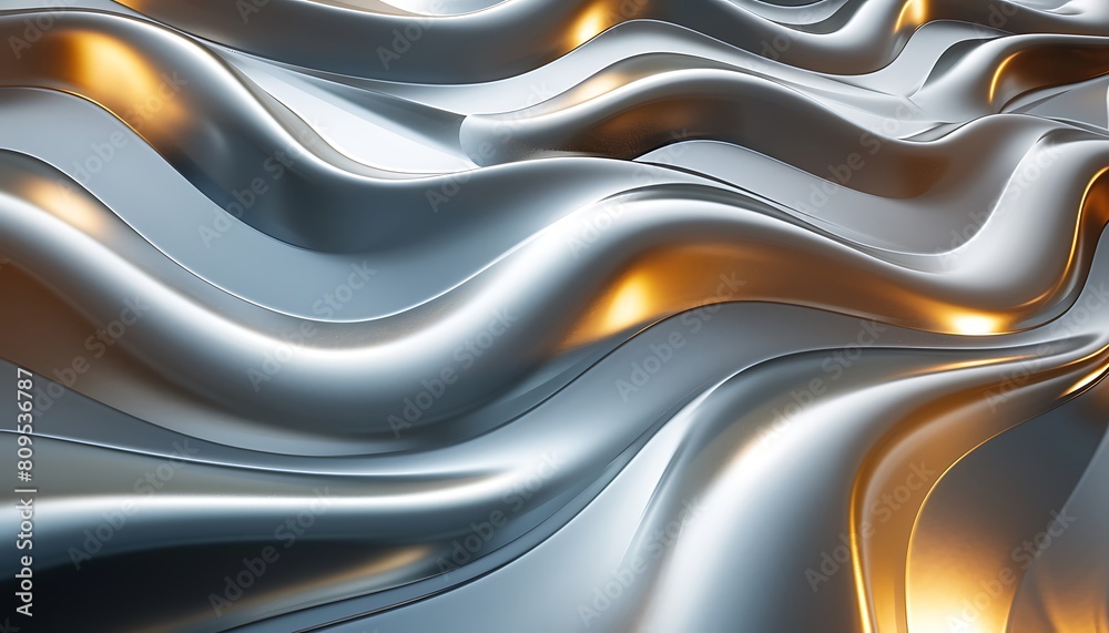 3d rendering of abstract metallic wavy background. Creative design. 3d rendering of abstract metallic wavy background. Creative design.