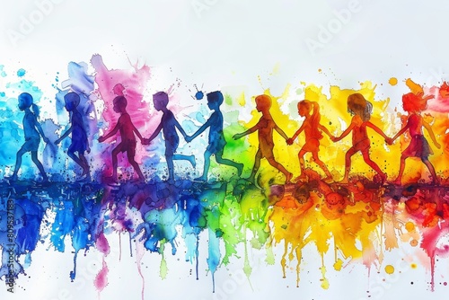 abstract background in colors and patterns for International Day of Innocent Children Victims of Aggression 
