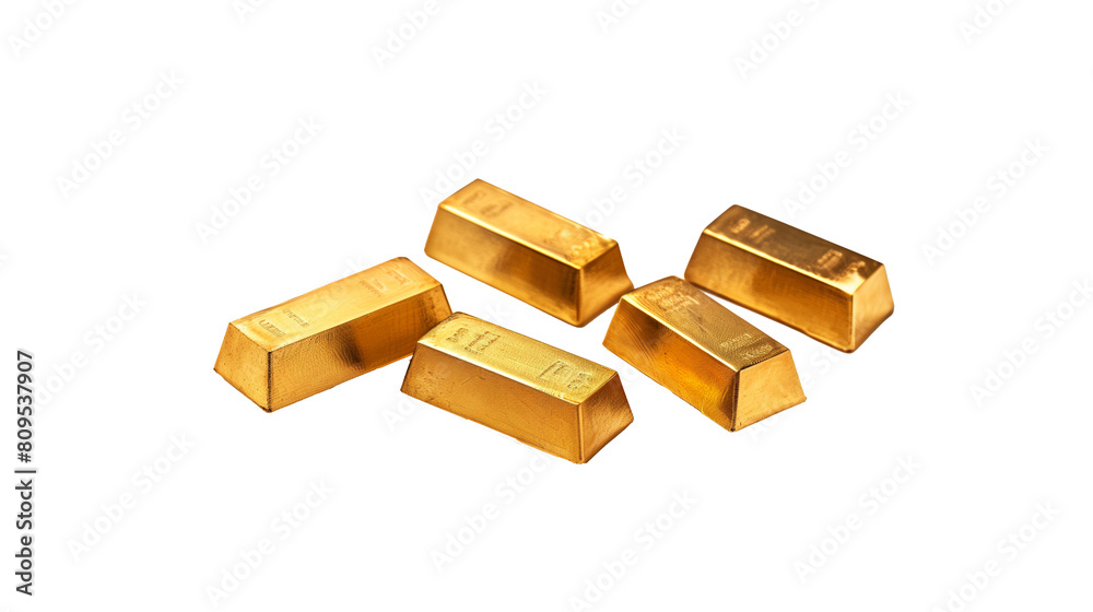 gold bars cut out