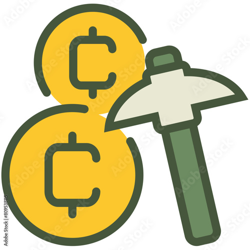 Cryptocurrency Coins Colored Icon Pack