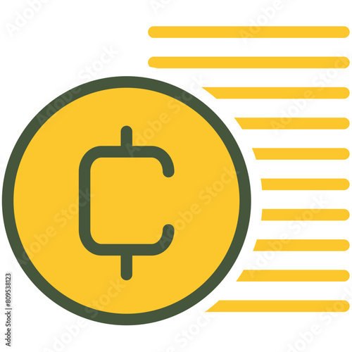 Cryptocurrency Coins Colored Icon Pack
