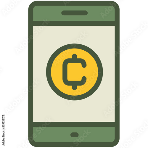 Cryptocurrency Coins Colored Icon Pack