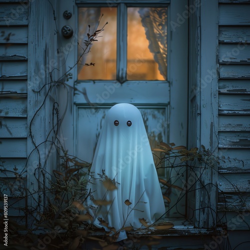 Portray the mischievous ghostly character Boo photo