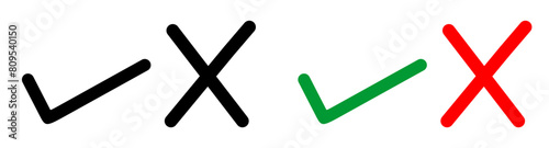 Check vector icon set. checkmark vector icon. accept, verify or done check mark sign. right checkbox button suitable for apps and websites UI desin vector