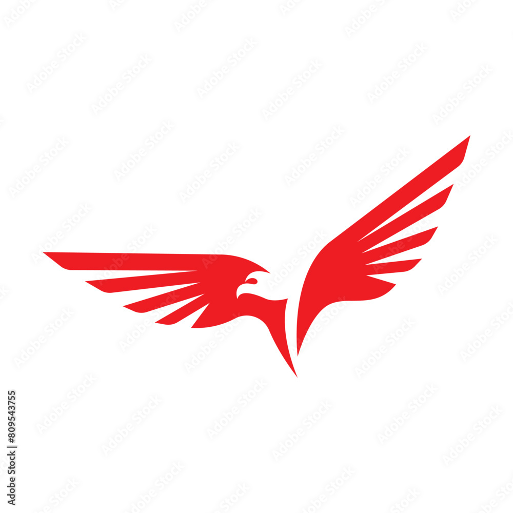 Obraz premium Simple and elegant eagle head logo design