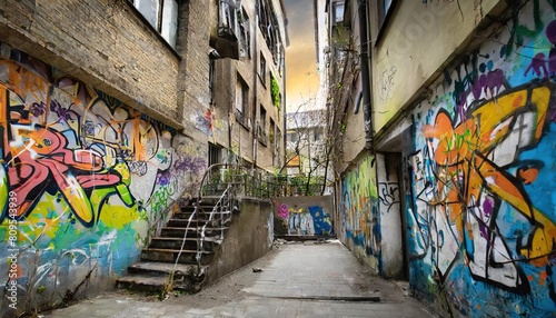graffiti in a bad city area  © Marko