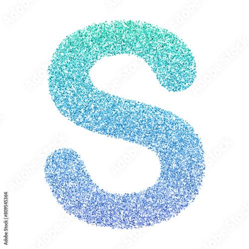 Gradient Glitter Font Uppercase . Gradient Glitter Letter S