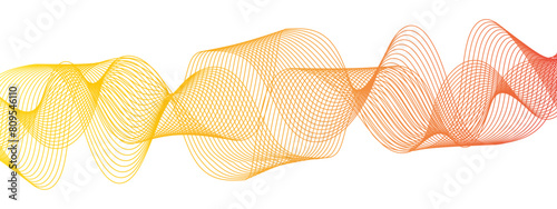 Abstract colorful modern stream wave line transparent background. Business curve lines in transparent background. Curved wavy lines tech futuristic motion background.