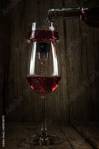 Wine Bottle Wineglass