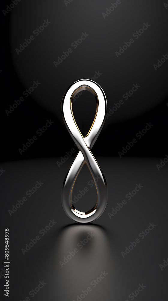 Obraz premium 3D rendering of infinity symbol