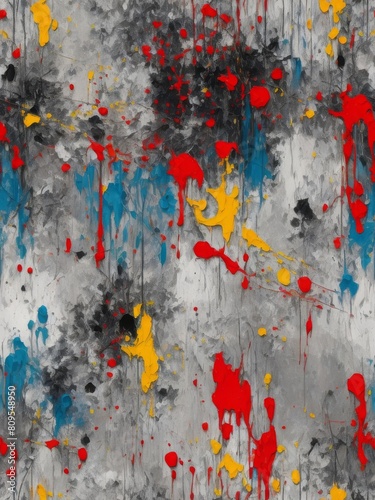 abstract painting on canvas illustration