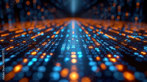 Futuristic high-definition digital fusion, clever integration of artificial intelligence, machine learning, and big data elements in a high-tech style, science, artificial intelligence technology, inn