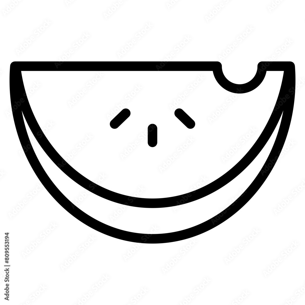 Fresh and juicy watermelon and slice icon Fresh and juicy watermelon and slice icon