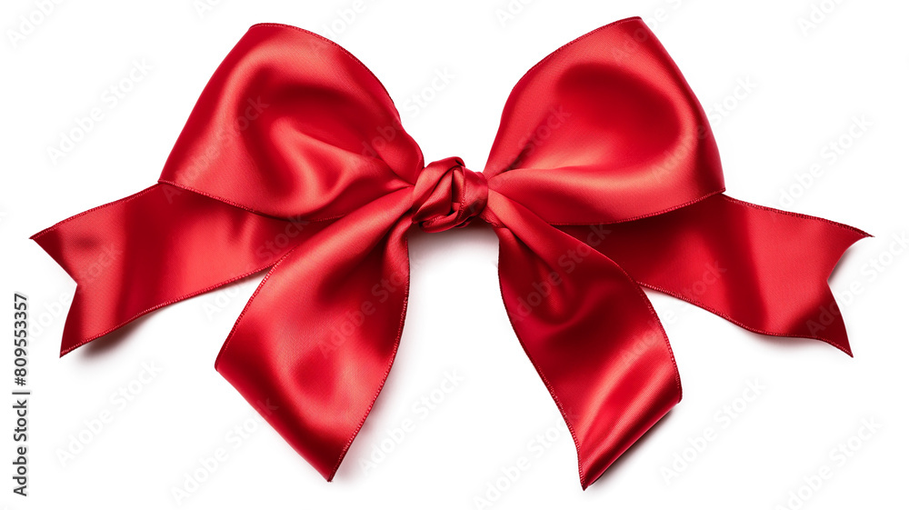 Red Bow Ribbon isolated on a transparent background Red Bow Ribbon isolated on a transparent background