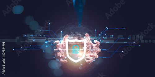 Data protection concept and secure internet security access ,cyber security technology ,Login to online database with your username and password ,Privacy information ,Security connection