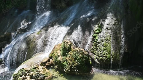 El Nicho Waterfalls in Cuba. El Nicho is located inside the Gran Parque Natural Topes de Collantes a forested park that extends across the Sierra Escambray mountain range in central Cuba
 photo