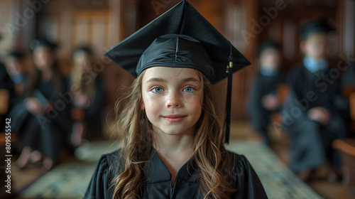 portrait of a child wearing...