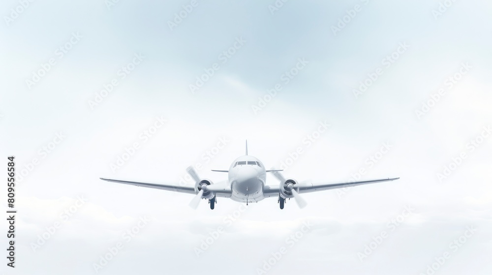 Airplane flying in the cloudy sky. Airplane flying in the cloudy sky.