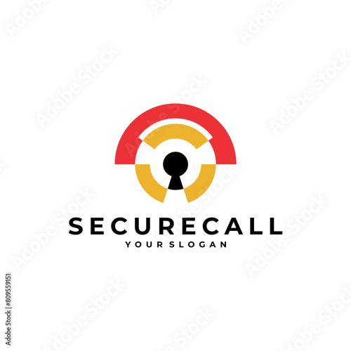 SECURE CALL SECURITY LOCK LOGO VECTOR ICON ILLUSTRATION Free Download SECURE CALL SECURITY LOCK LOGO VECTOR ICON ILLUSTRATION - GFXLoad