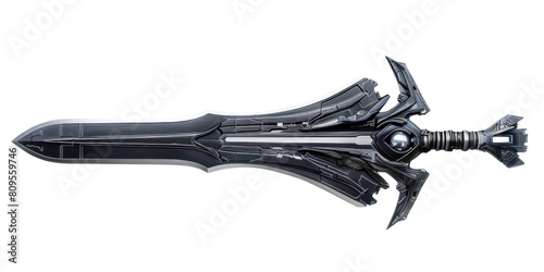 PNG Sci-fi sword weaponry dagger blade.